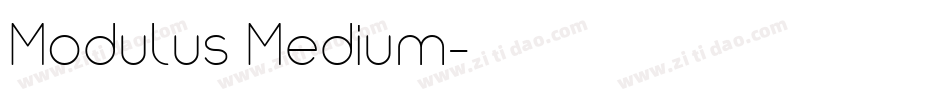 Modulus Medium字体转换